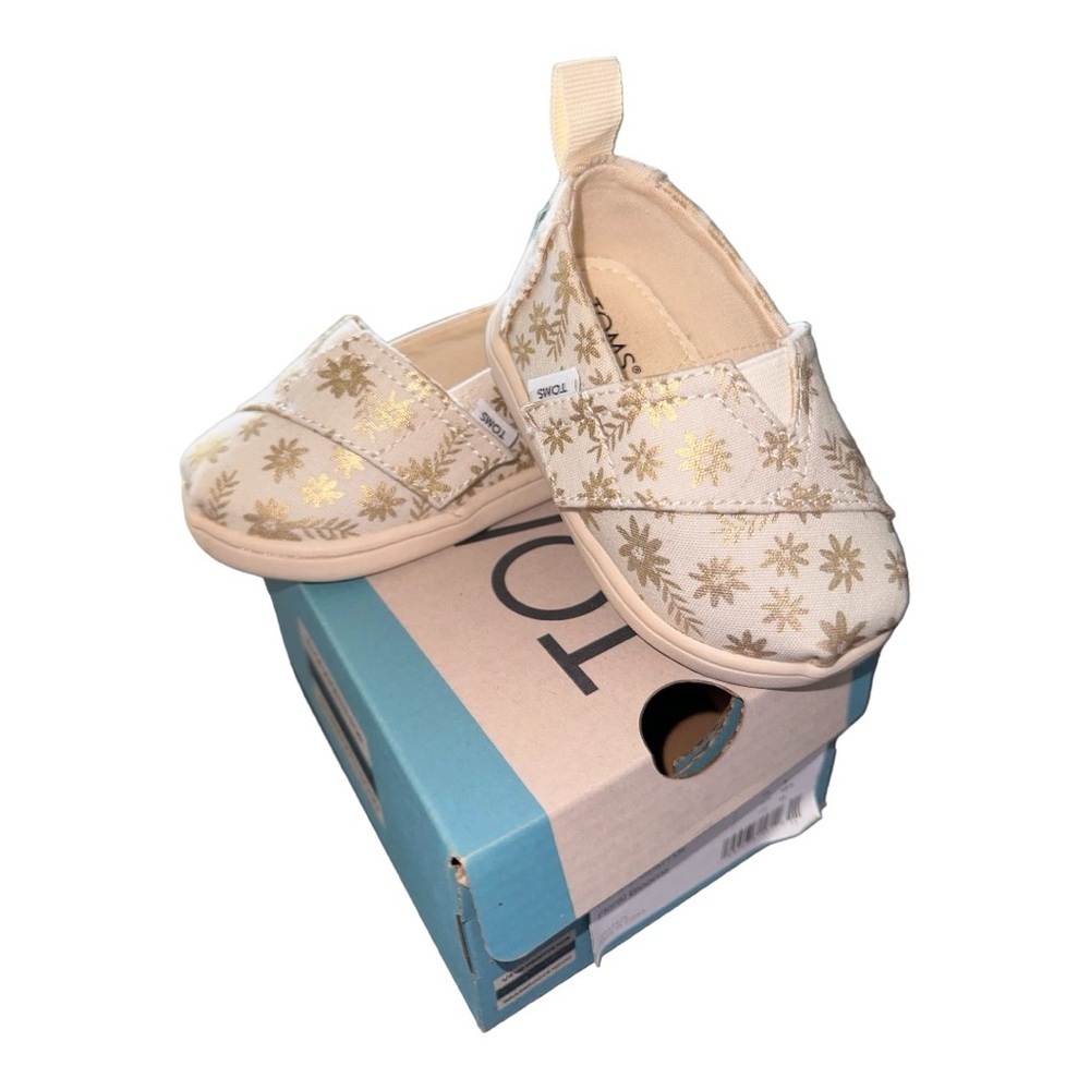 Toms Infant Shoes with Gold Stars